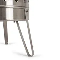 Petromax Feuertonne Ø 45 cm Edelstahl silber