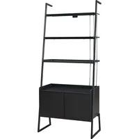 [en.casa] Leiterregal Storfjord mit Schrank 184x80x40 cm