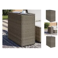 VidaXL Garten-Beistelltisch 58 x 27,5 x 55 cm Grau