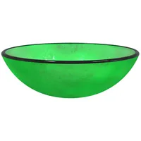 VidaXL Waschbecken Hartglas 42x14 cm Grün