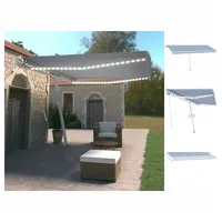 VidaXL Automatische Markise mit LED & Windsensor 500x350 Blau