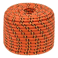VidaXL Bootsseil Orange 12 mm 25 m Polypropylen