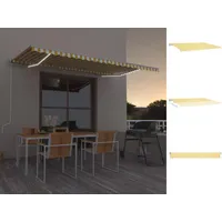 VidaXL Automatische Markise mit LED & Windsensor 500x350 cm