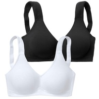 PETITE FLEUR Soft-BH Damen schwarz+weiß Gr.105B