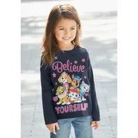 Paw Patrol Langarmshirt PAW PATROL, Mädchen, Gr. 128/134, blau,