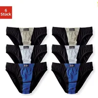 LE JOGGER LE JOGGER, Slip in blau-schwarz, grau-schwarz, khaki-meliert-schwarz