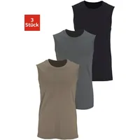 H.I.S. H.I.S Muscleshirt, (Packung, 3 tlg.), mit Rundhalsausschnitt H.I.S