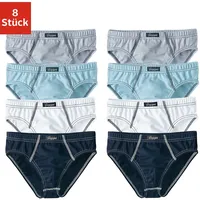 LE JOGGER Slip in grau-meliert, weiß, blau, marine |