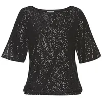 LASCANA Paillettenshirt Damen schwarz Gr.36/38