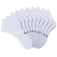 H.I.S. H.I.S Kurzsocken Damen 10x weiß Gr.43-46