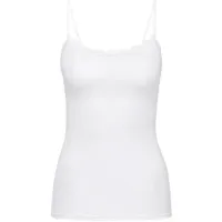 CALIDA Etude Toujours Spaghetti-Top weiß, Baumwolle, Medium Damen,