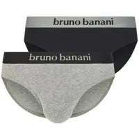 Bruno banani Flowing Sportslip Schwarz/Grau Baumwolle, Large Herren,
