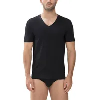 MEY Dry Cotton V-Neck Shirt Schwarz 4XL Herren