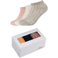S.Oliver 3er Pack s.Oliver Hygge Rib Sneakersocken in Geschenkbox