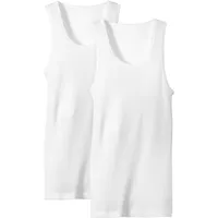 CALIDA 2P Natural Benefit Athletic Rib Knit Shirt Weiß