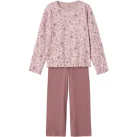 NAME IT Flower Loose Langarm-pyjama Mauve Shadows 7-8 Jahre