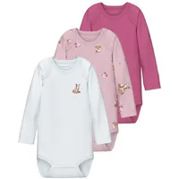 NAME IT 3er-Pack Strampler in IBIS ROSE | Gr.: