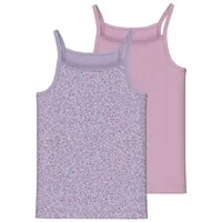 NAME IT Mädchen NKFSTRAP TOP 2P Pastel Lilac DOT