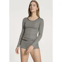 CALIDA True Confidence Shirt Long Sleeve Grau Small Damen