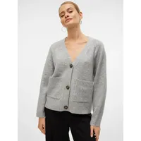 Vero Moda Boom Strickjacke Light Grey Melange XS