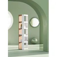 TemaHome »Ella vielseitiges Regal, Eiche Furnier, Aufbewahrung,«, Seitliche Fächer,