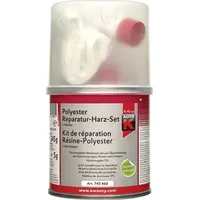 Auto-K Polyester Reparaturharz Set + Härter 250 g Spachtel