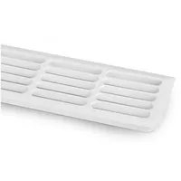 SO-Tech - Lüftungsgitter Schlitzlochung 476 Mm Inkl. Befestigungsclips Weiß