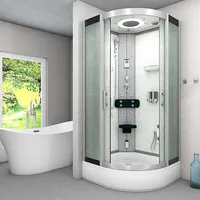 SeniorBad Duschkabine Dusche D58-60M1 Komplettdusche Fertigdusche 100x100 cm -