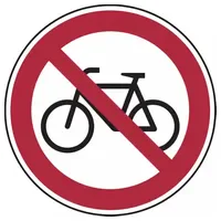 König Werbeanlagen Verbotsschild Fahrrad verboten 20 x 0,45 cm