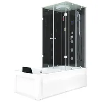 AcquaVapore Dusche Wanne Kombination K05-L31 Duschkabine 180x90 cm