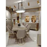 Aea Luxus Esszimmer Set Esstisch + 6x Stühle +