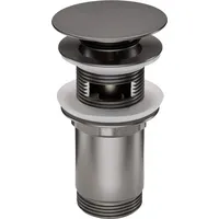 Lomadox Ablaufventil titanium mit und ohne Überlauf mit Pop-Up