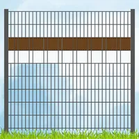 Zaun|zu® Sichtschutzstreifen 200 x 5 cm Braun/Weiß schmutzabweisend