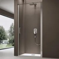 SoGood doporro Nischentür dusche Duschabtrennung Duschkabine 75x195cm ESG-Sicherheitsglas aus