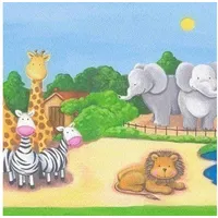 A.S. Creations 100718 Livingwalls 718716 Bordüre Kinderzimmer Zoo