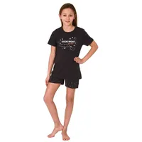 Normann Shorty Pyjama kurzarm SternchenDesign - 74260 in dunkelgrau