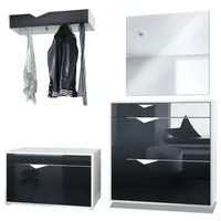 Vladon Kolmio Garderobenset 190 x 185 x 33 cm