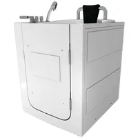 AcquaVapore Sitzbadewanne mit Tür 68 x 110 x 114