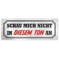 Speecheese Schau mich nicht in diesem Ton an Metallschild