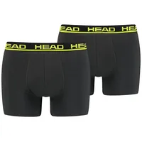 Head Herren Boxer 2P Schwarz/Grün, S