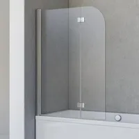Schulte Duschabtrennung für Badewanne Breathe, 106 x 142 cm,