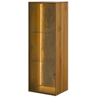 MASSIVMOEBEL24.DE - Hängevitrine Wildeiche 46x38x132 natur geölt lindau 13