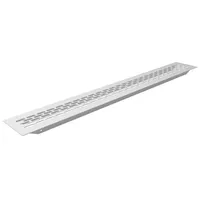 MS Beschläge - 60x484mm Aluminium Stegblech Lüftungsgitter Küchenbelüftungsgitter ovale