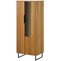 MASSIVMOEBEL24.DE Highboard Wildeiche 55x43x145 natur geölt LINDAU #15)