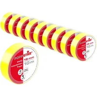 POPPSTAR Isolierband 1008851, Set, gelb, 18mm x 10m 10