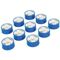 Silverline 10 x Rolle PTFE-Band weiß 12 m x