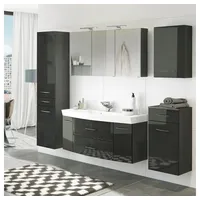 Lomadox FLORIDO-03 3-tlg. Hochglanz Grau