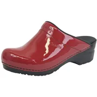 Sanita Original-Sonja Patent Open Clog Red Gr.39 - Rot