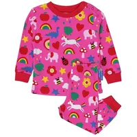 Toby Tiger Schlafanzug mit Spielzeug Print in rosa |
