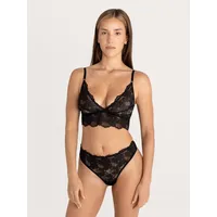 Erlich textil String CLASSY LACE STRING in schwarz |